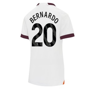 Manchester City Bernardo Silva #20 Replika Udebanetrøje Dame 2023-24 Kortærmet